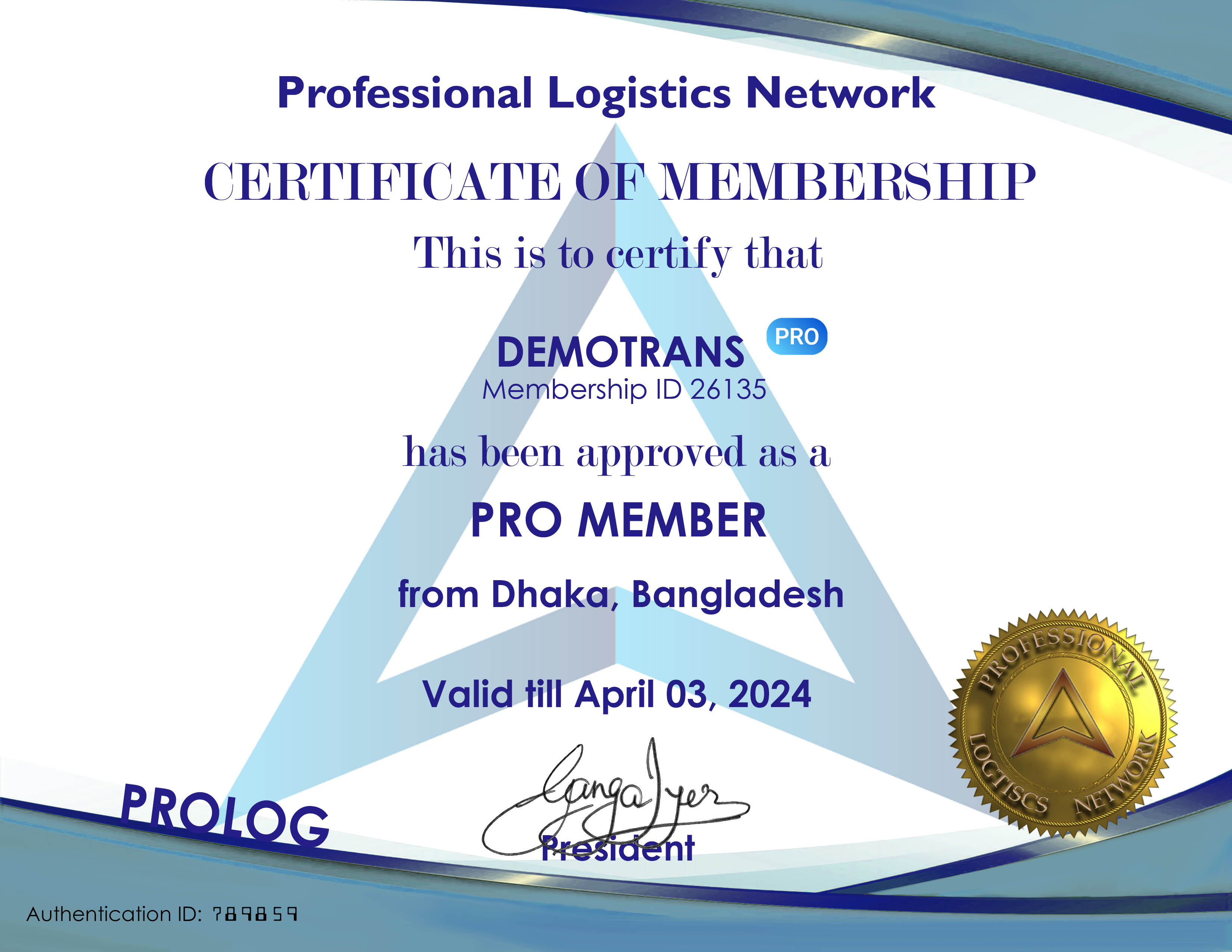 certificate